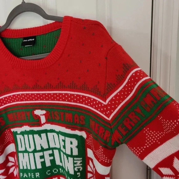 The Office Dunder Mifflin Paper Company Christmas Sweater - Picture 7 of 13